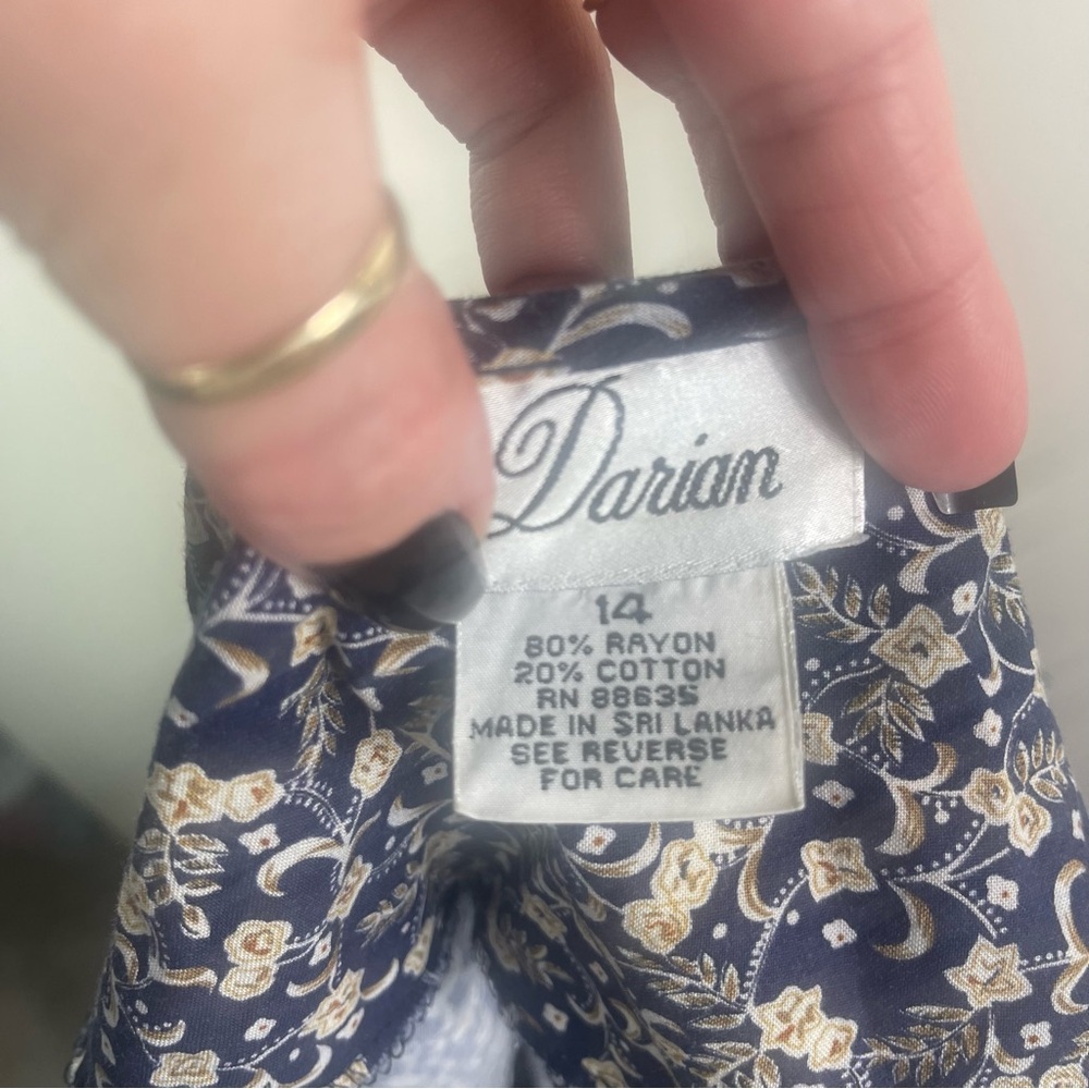 Vintage Gorgeous Flower Print Wide Leg Romper - Picture 3 of 5